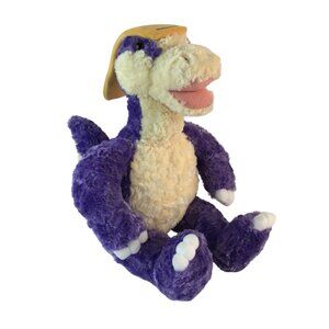 Build A Bear Purple Parasaurolophus Plush Dinosaur Stuffed Animal Toy Roar Sound